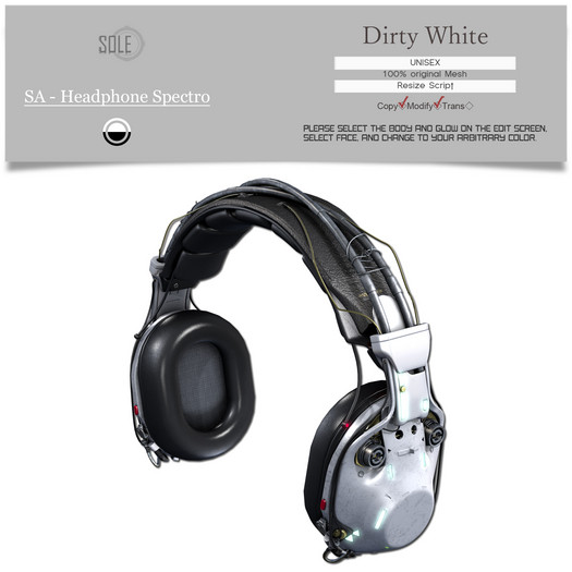 :::SOLE::: SA - Headphone Spectro (Dirty White)