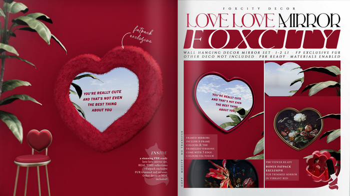 FOXCITY. Decor - Love Love Mirror (Full Set)