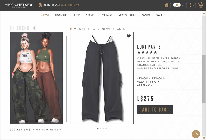 .miss chelsea. Lori Pants Navy