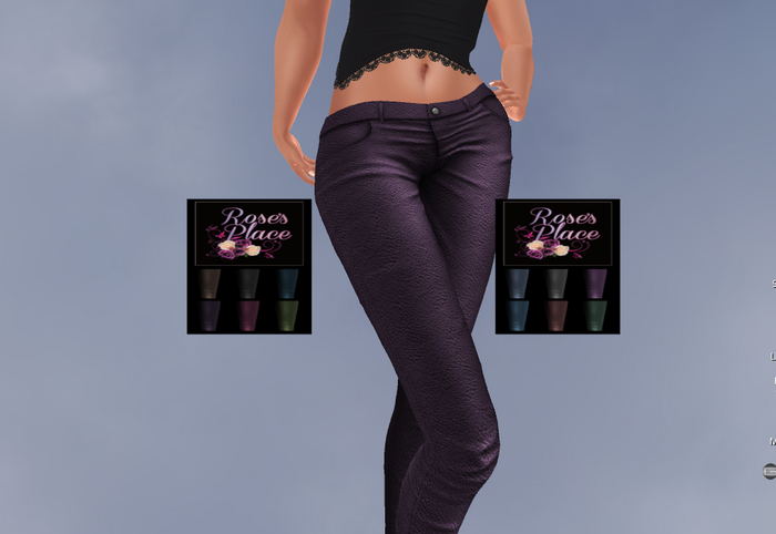 Denim & Leather Pants