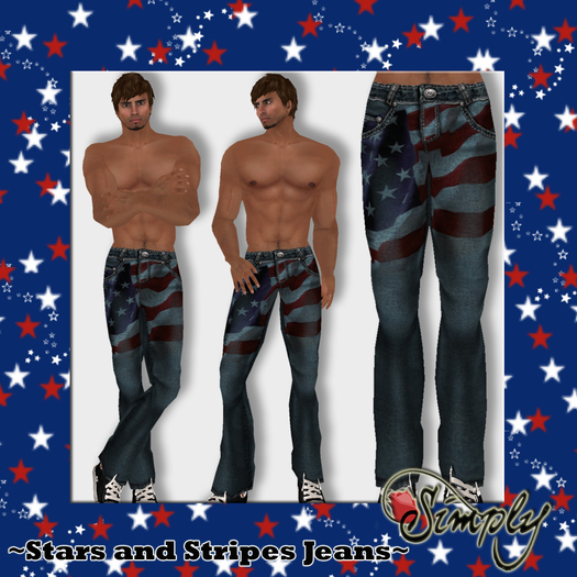 ~Simply~ Stars & Stripes Men's Jeans