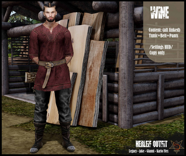 //RKS// Herleif SingleColor - Wine