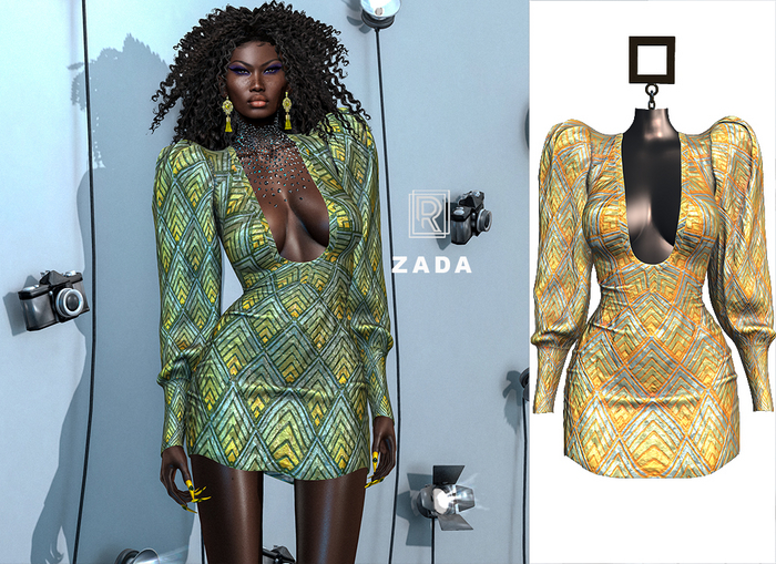 RAPTURE-Dress Zada-Saffron