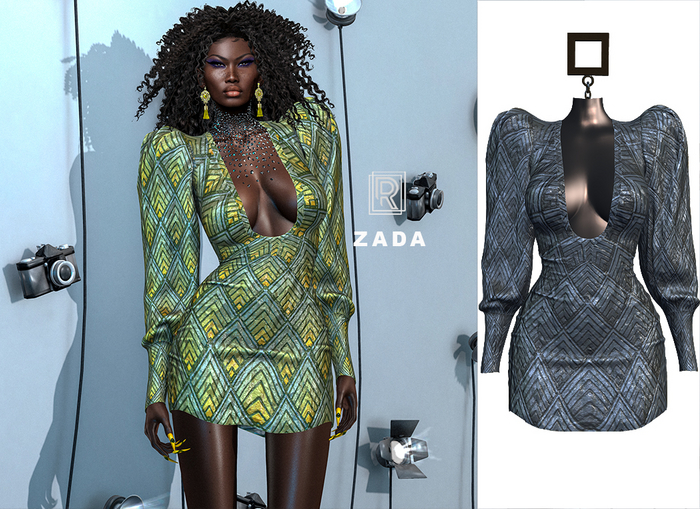 RAPTURE-Dress Zada-Raven