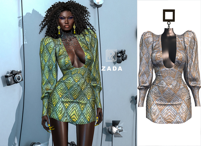 RAPTURE-Dress Zada-Cognac