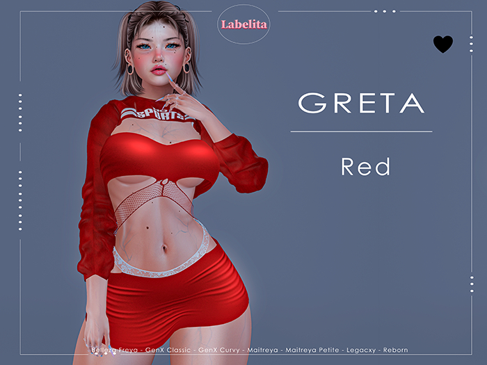 [LABELITA] Greta Outfit Red