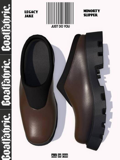 GF. MINORTY SLIPPER DARKBROWN