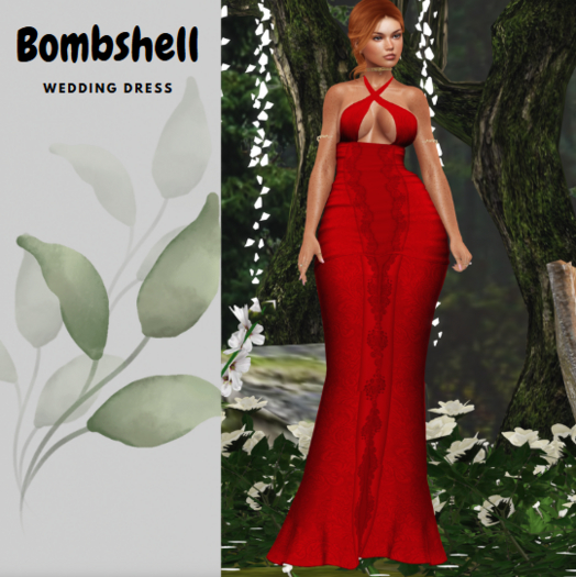 Lily - Wedding Dress Bombshell  Red