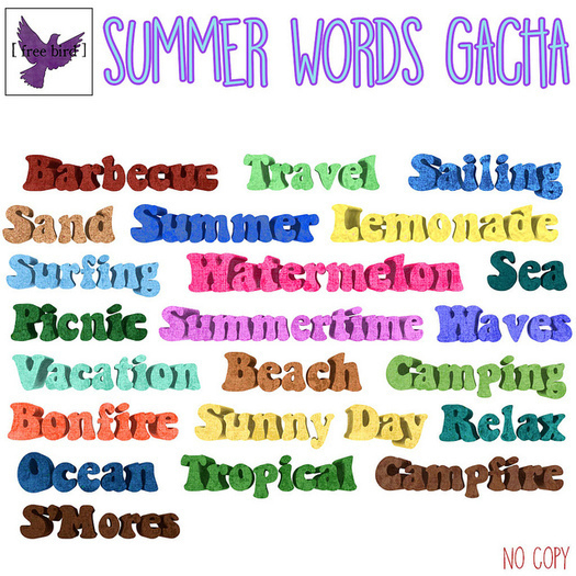 [ free bird ] Summer Word Collection - Lemonade