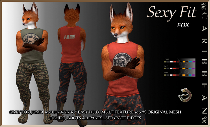 [CARIBBEAN] JOMO FURRY SEXY FIT  MALE FOX
