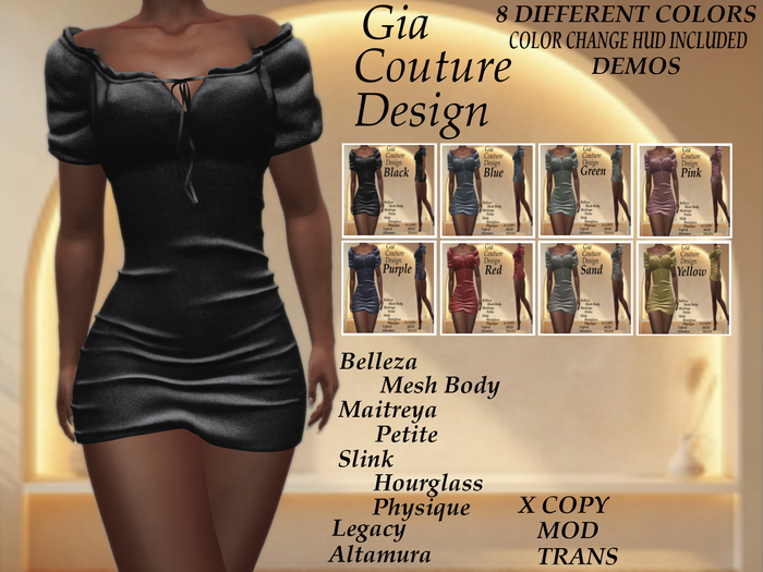 "GCD" Carles Short Dress DEMOS