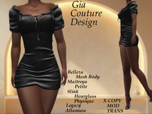 "GCD" Carles Short Dress Black