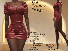 "GCD" Carles Short Dress Red