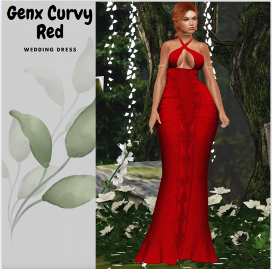 Lily - Wedding Dress Genx Curvy Red