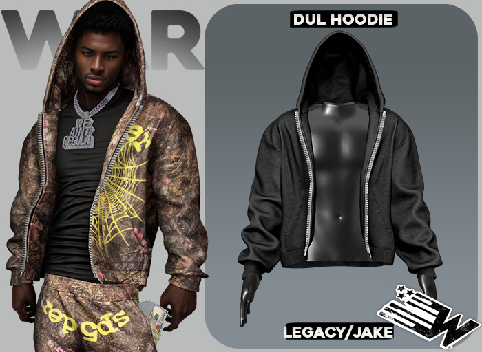 W.A.R Dul Hoodie Black [UNPACK]