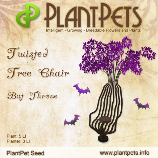 PlantPet Seed [Twisted Tree Chair *Bat Throne*] Seasonal