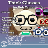 [KS] - PolyCritter Thick Glasses