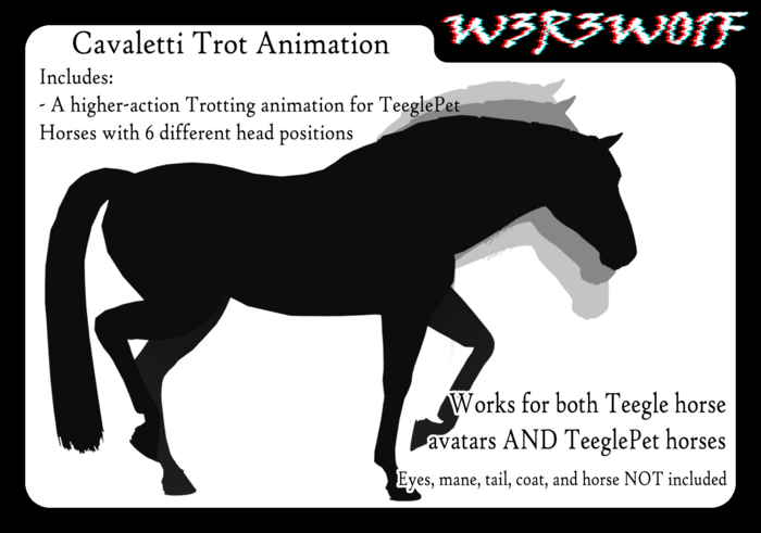 [W3R3W01F] Cavaletti Trot Animation