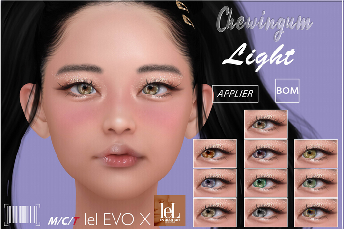 Chewingum LIGHT EYES LEL EVOX AND BOM BOX