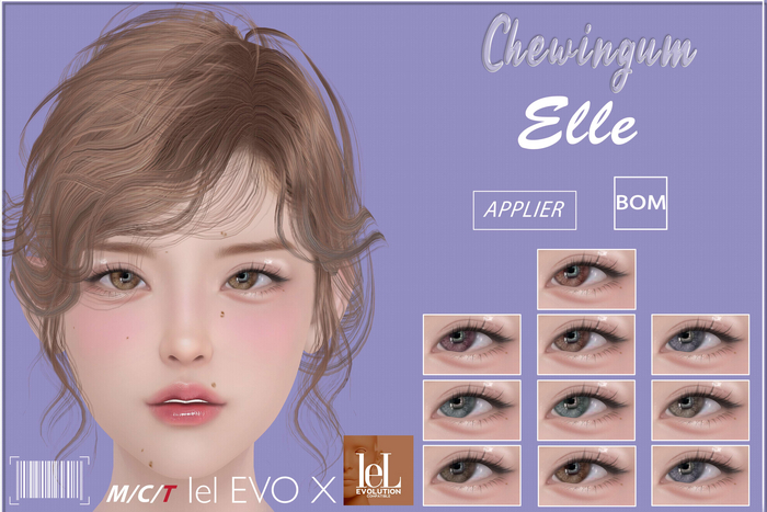 Chewingum ELLE EYES LEL EVOX AND BOM BOX