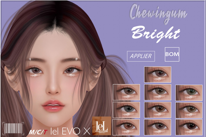 Chewingum BRIGHT EYES LEL EVOX AND BOM BOX