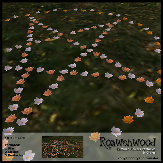 {RW} Summer Flowers Pentacles & Circles