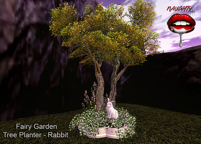 [NB] ~ Fairy Garden Tree Planter - Rabbit