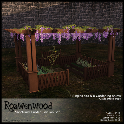 {RW} Sanctuary Garden Pavilion Set 