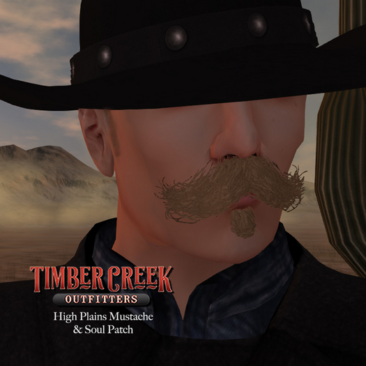 [Timber Creek] High Plains Mustache Set-Blonde