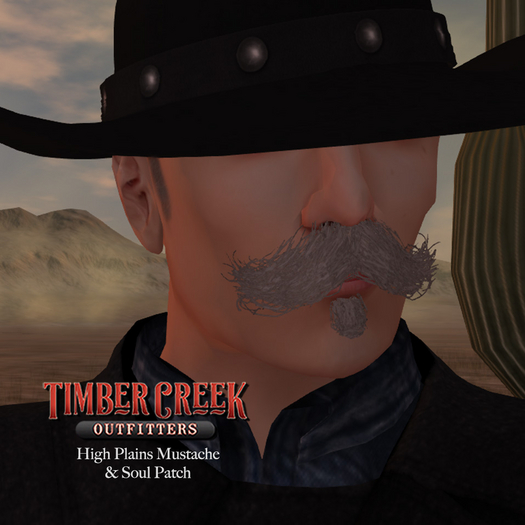 [Timber Creek] High Plains Mustache Set-Gray