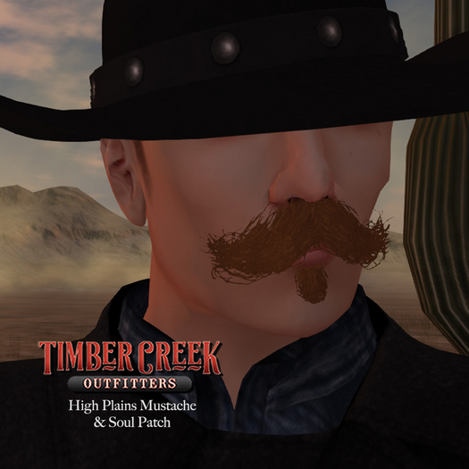 [Timber Creek] High Plains Mustache Set-Red
