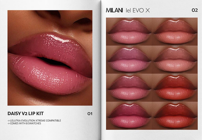MILANI - "DAISY V2" LIP KIT / FATPACK