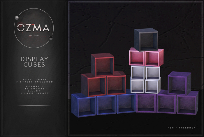 .OZMA. Display Cubes