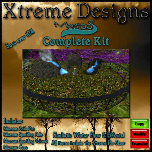 The Meeroos Series Comlete Kit  ( Meeroo - Volcano - Falls - Waterfall - Cave ) 