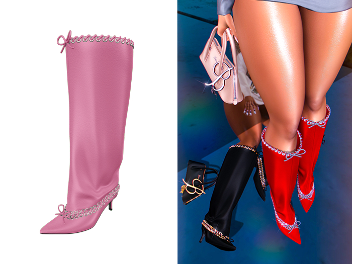 [Brior] Demi Boots - (Pink)