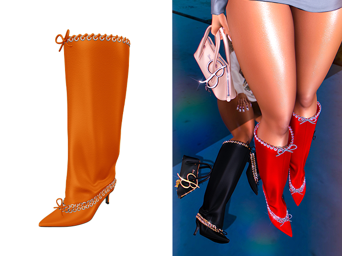 [Brior] Demi Boots - (Orange)