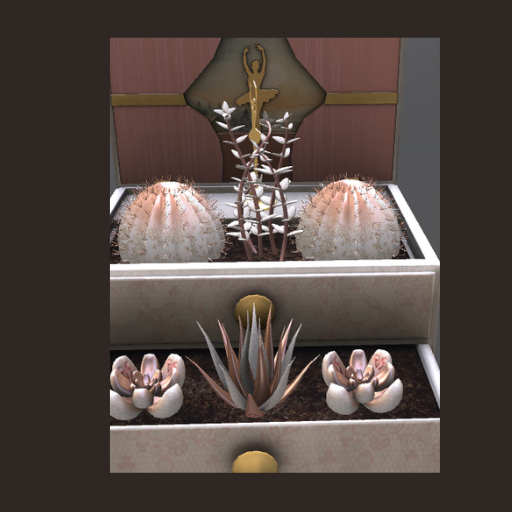 Potted ~ LE Ballerina Music Box - Pink With Matching Seed LE Tiny Steps
