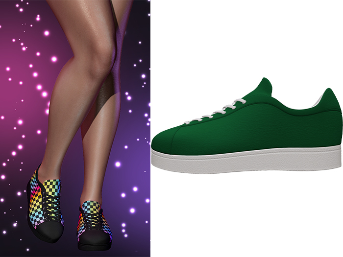 Becky Sneakers 2.0 [Emerald] - Maitreya Lara • LaraX • Legacy • Reborn Shoes