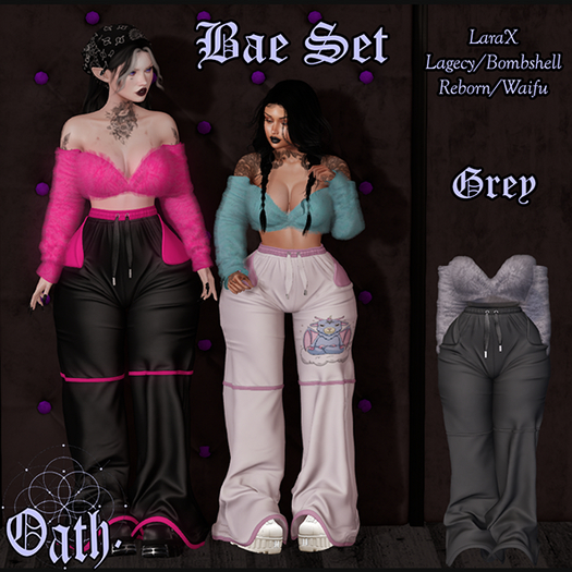 {Oath.} Bae Set Grey