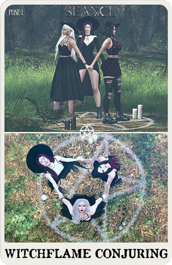 .Seance. Witchflame Conjuring Poses