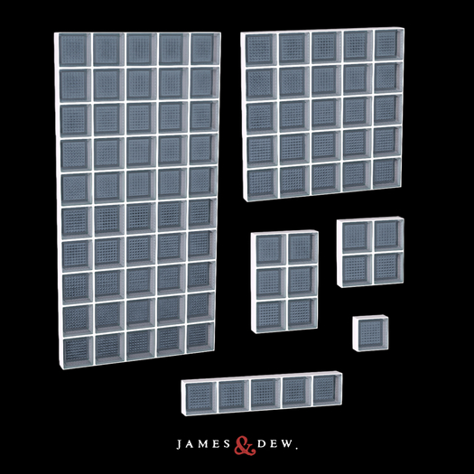 James&Dew ..  Retro Glass Bricks - Diamond
