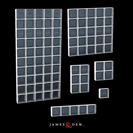 James&Dew ..  Retro Glass Bricks - Lines