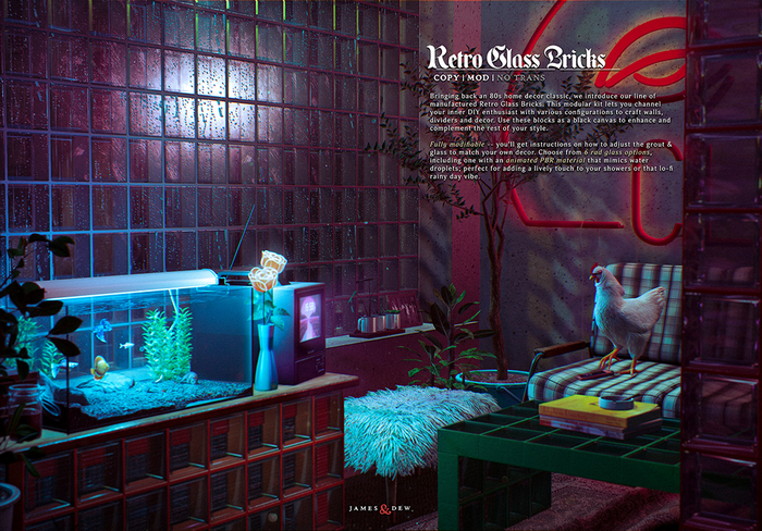 James&Dew ..  Retro Glass Bricks - FATPACK 