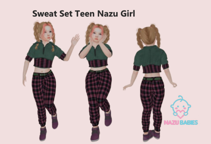 Sweat Set Flat&Petite Teen Nazu