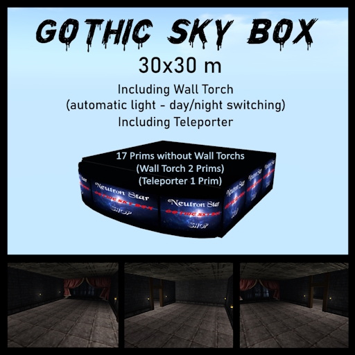 Gothic Sky Box 30x30