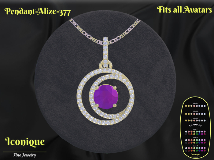 Pendant-Alize-377 - Jewelry Box