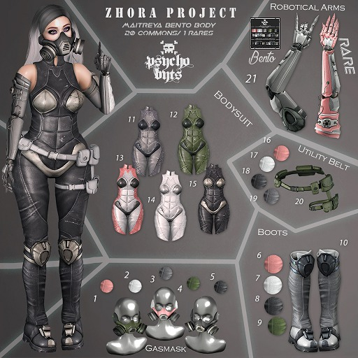 1. .{PSYCHO:Byts}. Zhora Project - Gasmask PINK