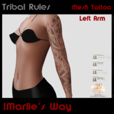 [ !M ] Tribal Rules Left Sleeve Tattoo