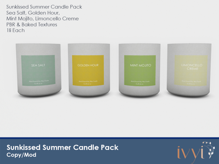 ivyi -  Sunkissed Summer - Candle Mini Pack