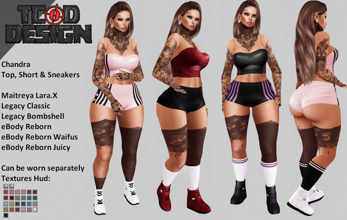 Top, Short & Sneakers ~ Chandra
